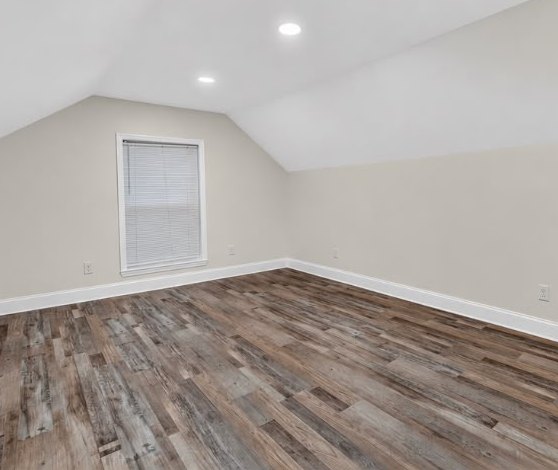 Finished upstairs bedroom with vaulted ceiling at 1713 S Orchard Knob Ave in Chattanooga